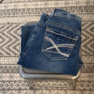 Wallflower Blue Women's Jeans with White Stitching